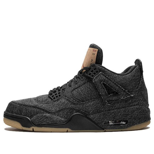 Levi's x Air Jordan 4 Retro 'Black Denim'  AO2571-001 Vintage Sportswear