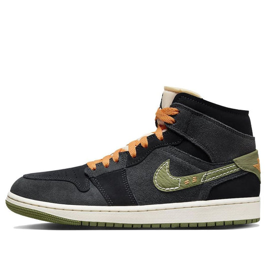 Air Jordan 1 Mid SE Craft 'Anthracite Light Olive'  FD6817-003 Vintage Sportswear