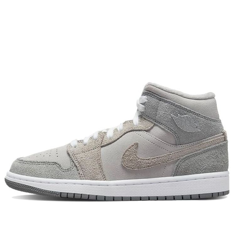 (WMNS) Air Jordan 1 Mid SE 'Particle Grey'  DO7139-002 Classic Sneakers