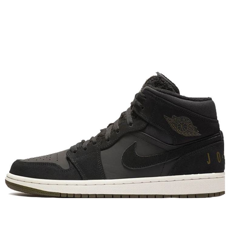 Air Jordan 1 Retro Mid 'Black White Sole'  BQ6579-001 Cultural Kicks