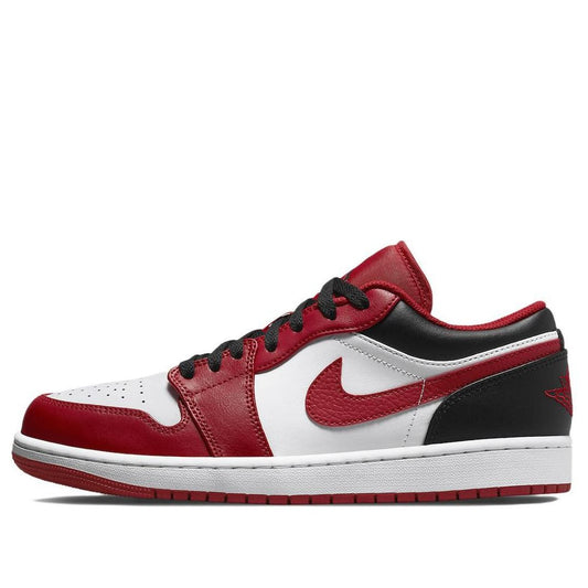 Air Jordan 1 Low 'Reverse Black Toe'  553558-163 Signature Shoe