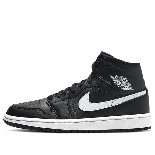 (WMNS) Air Jordan 1 Mid 'Black White'  BQ6472-011 Vintage Sportswear