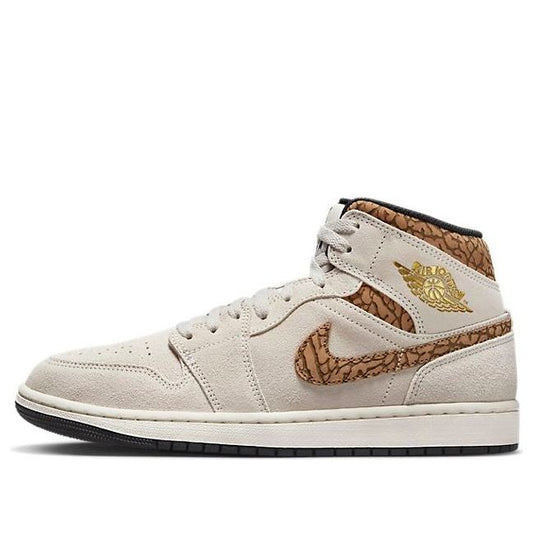 Air Jordan 1 Mid SE 'Brown Elephant'  DZ4129-102 Cultural Kicks