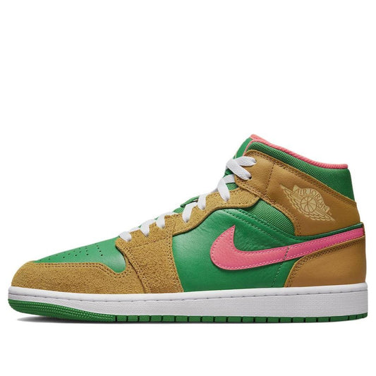 Jordan Air Jordan 1 Mid Wheat Watermelon  DX4332-700 Cultural Kicks